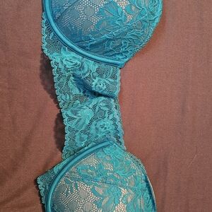 Victoria's Secret Teal Lace Bra